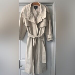 Banana Republic Oversized Italian Twill Trench. Cream